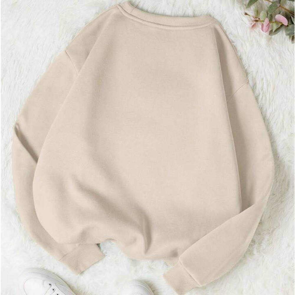 Heart Print Thermal Lined Sweatshirt women different size - Picture 3 of 7
